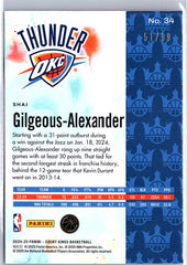 2024-25 Panini Court Kings #34 Shai Gilgeous-Alexander Pink #/99