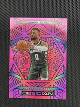2024-25 Panini Obsidian #1 Damian Lillard Hotspot Electric Etch Pink Flood #/49