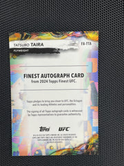 2024 Topps Finest UFC #FA-TTA Tatsuro Taira Finest Autographs Black Refractors #/25