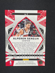 2024-25 Panini Obsidian #1 Alperen Sengun Electric Etch Jade #/25