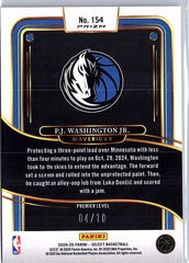 2024-25 Panini Select #154 P.J. Washington Jr. Gold Prizm #/10
