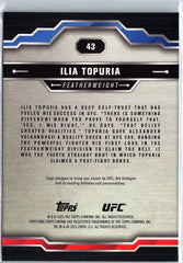 2025 Topps Chrome UFC #43 Ilia Topuria Aqua Refractor #/199