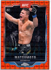 2025 Topps Chrome UFC #52 Jean Matsumoto Orange Refractor #/25