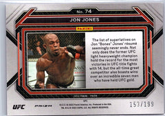 2023 Panini Prizm UFC #74 Jon Jones Red Prizms #/199