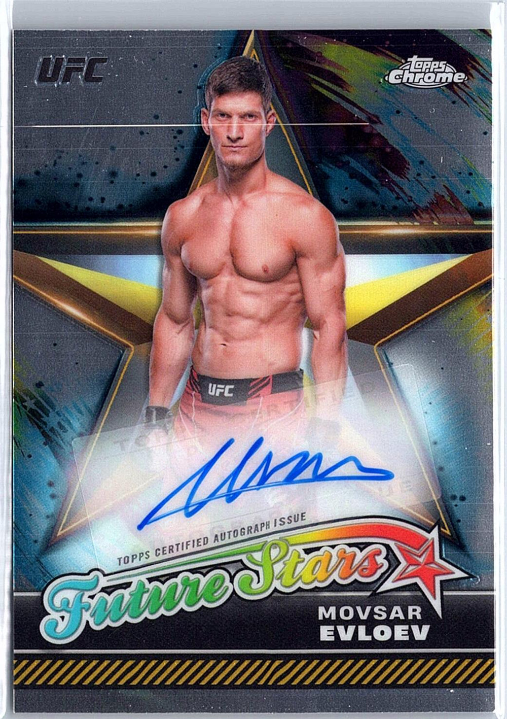 2024 Topps Chrome UFC #FSA-MEV Movsar Evloev Future Stars Autographs