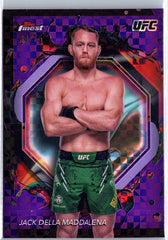 2024 Topps Finest UFC #220 Jack Della Maddalena Purple Checkerboard #/75