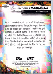 2024 Topps Finest UFC #220 Jack Della Maddalena Purple Checkerboard #/75