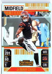 2024 Panini Contenders #21 Ja'Marr Chase Midfield Ticket #/50