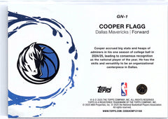 2025-26 Topps #GN-1 Cooper Flagg Generation Now