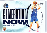 2025-26 Topps #GN-1 Cooper Flagg Generation Now