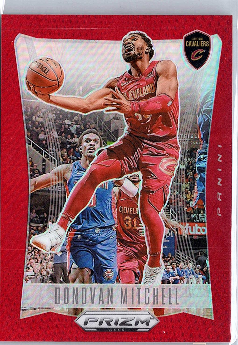 2023-24 Panini Prizm Deca #256 Donovan Mitchell Prizms Red #/199