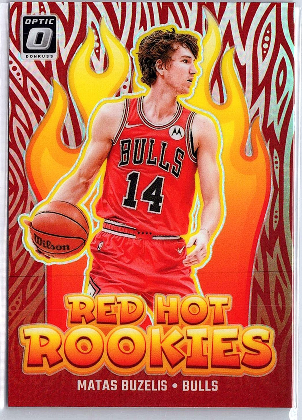 2024-25 Donruss Optic #1 Matas Buzelis Red Hot Rookies Red