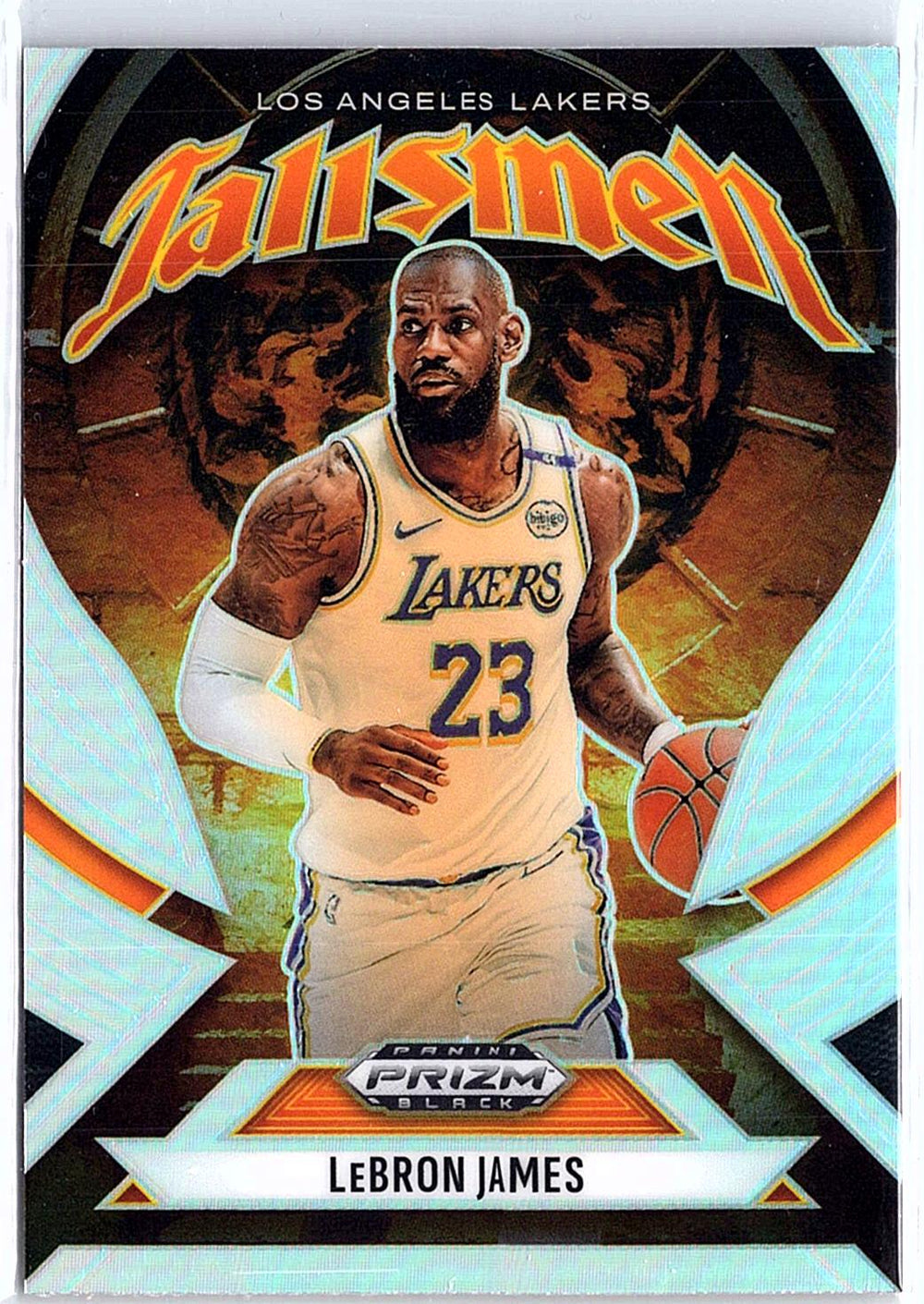 2024-25 Panini Prizm Black #4 LeBron James Talismen Prizms Silver