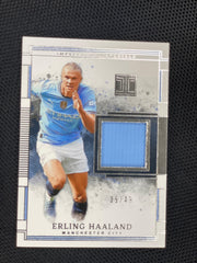 2024-25 Panini Impeccable #MA-EH Erling Haaland Impeccable Materials #/49