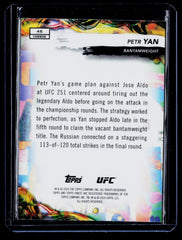 Petr Yan Topps Finest UFC - Aqua Glitter Refractors 46 NM