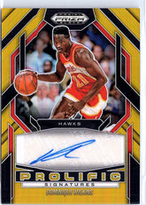 2024-25 Panini Prizm Black #290 Dominique Wilkins Gold Auto Prolific /10