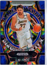 2024-25 Panini Prizm Black #1 Luka Doncic Kaleidoscopic Prizms Blue Ice #/125