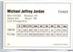 1990 Austin Cards NBA Paintings (unlicensed) #2 Michael Jordan
