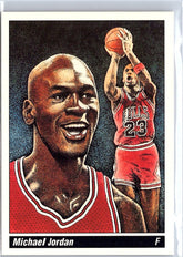 1990 Austin Cards NBA Paintings (unlicensed) #2 Michael Jordan