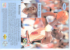 1996 Upper Deck USA Olympicards #RG1 Michael Jordan Reflections of Gold