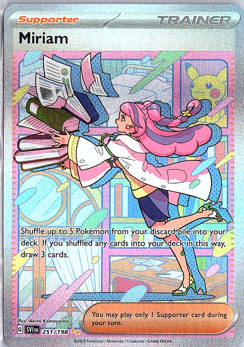 Miriam Special Illustration Rare SV01: Scarlet & Violet Base Set 251/198 NM