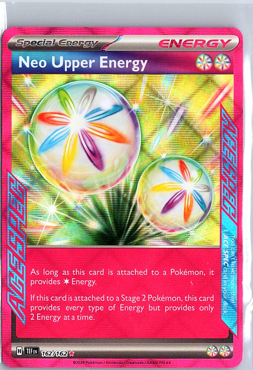 Neo Upper Energy ACE SPEC Rare SV05: Temporal Forces 162/162 NM