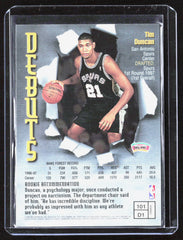1997-98 Finest Tim Duncan 101 Basketball San Antonio Spurs