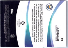 2023-24 Topps Chrome UEFA Club Competitions #TF-1 Erling Haaland Tifo