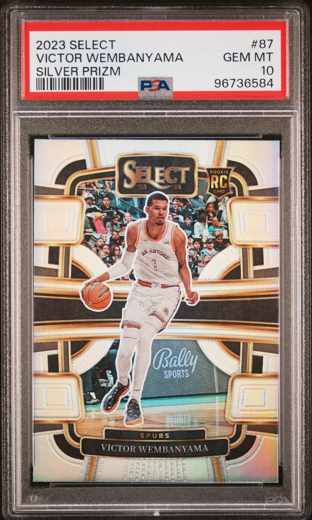 2023 Panini Select #87 Victor Wembanyama Silver Prizm PSA 10