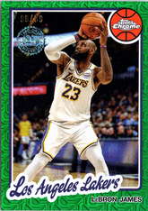 LeBron James Topps - 1980-81 Topps Chrome Basketball Green Mojo Refractor NM