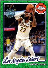 LeBron James Topps - 1980-81 Topps Chrome Basketball Green Mojo Refractor NM