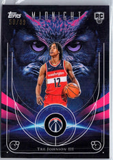 2025-26 Topps Midnight #NO-21 Tre Johnson III Night Owls Twilight #/99