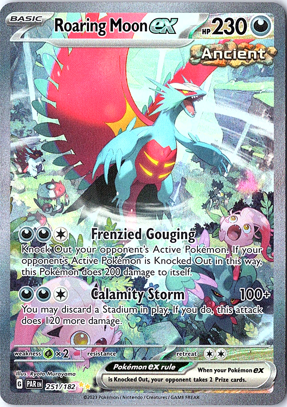 Roaring Moon ex Special Illustration Rare SV04: Paradox Rift 251/182 NM