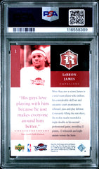 2004 Upper Deck Rivals #1 Lebron James PSA 9