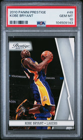 2010 Panini Prestige #49 Kobe Bryant PSA 10