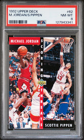 1992 Upper Deck #62 M.Jordan/S.Pippen PSA 8