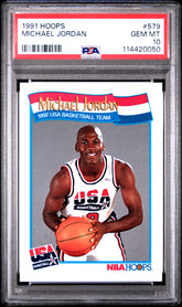 1991 Hoops #579 Michael Jordan PSA 10