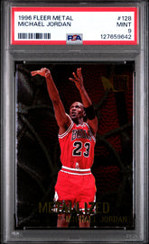 1996 Metal #128 Michael Jordan PSA 9