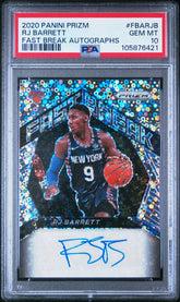 2020 Panini Prizm Fast Break Autographs #FBARJB Rj Barrett Fast Break Autographs PSA 10