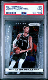 2024 Panini Prizm Deca #277 Victor Wembanyama PSA 9