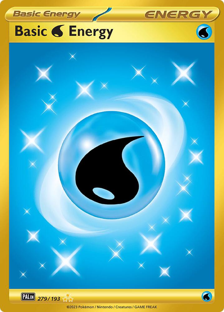 Basic Water Energy Hyper Rare SV02: Paldea Evolved 279/193 NM
