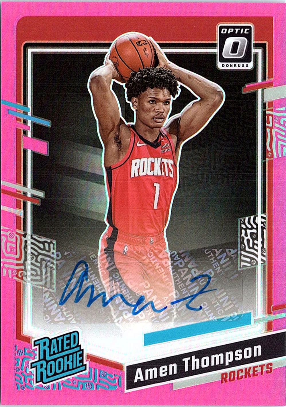 2023-24 Donruss Optic #287 Amen Thompson Pink RC