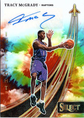 23-24 Panini Select IFS-TMC Tracy McGrady In Flight Signature TieDye Prizms #/25