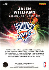 2022-23 Donruss #12 Jalen Williams Night Moves