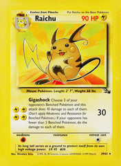 Raichu (29) Unlimited Fossil 29/62 MP
