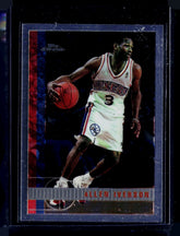 1997-98 Topps Chrome Allen Iverson 54 Basketball Philadelphia 76ers