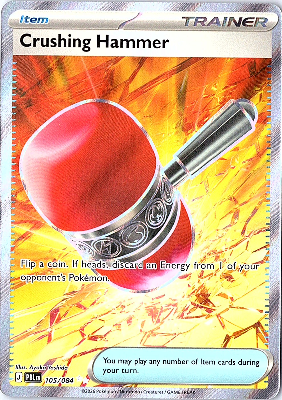Crushing Hammer Ultra Rare ME05: Pitch Black 105/084 NM