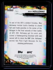 Max Holloway Topps Finest UFC - Aqua Glitter Refractors 181 NM