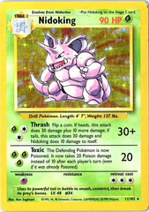 Nidoking Holo Rare Base Set 011/102 HP