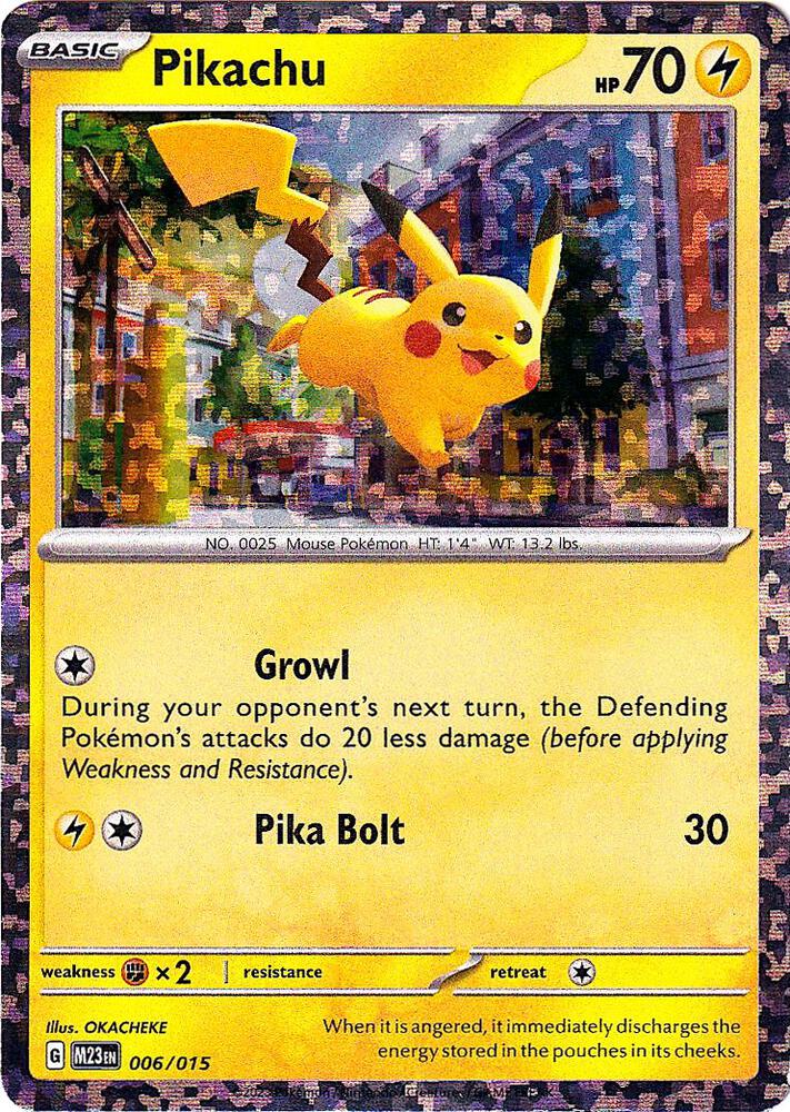 Pikachu Promo McDonald's Promos 2023 006/015 NM